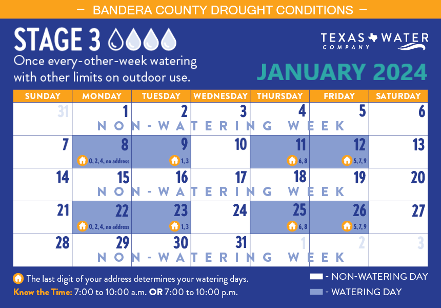 Bandera County Drought Conditions TxWaterCo Make Every Drop Count